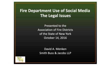 David Menken Presenting on Social Media and Fire Departments